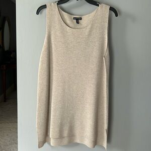 Eileen Fisher sweater sleeveless tank size L